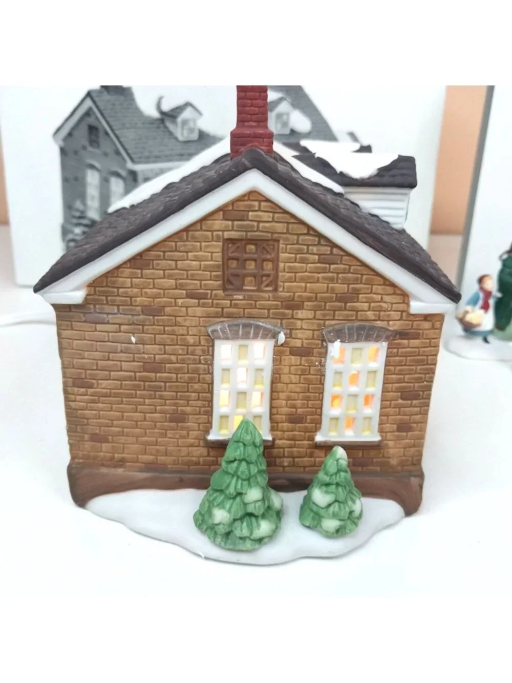 Department 56 New England Stoney Brook Town Hall 5644-8 & Market Day 5641-3